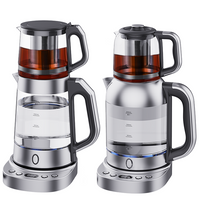 Samovar Electric Water Kettle Digital Temperature Control Heat Preservation Glass Teapot With Tea Strainer And Glass Lid