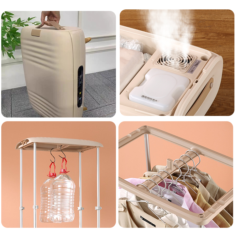 Automatic Folding Portable Collapsible Clothes Dryer 360° Heat Flow Cycle Laundry Dryer Machine For Home