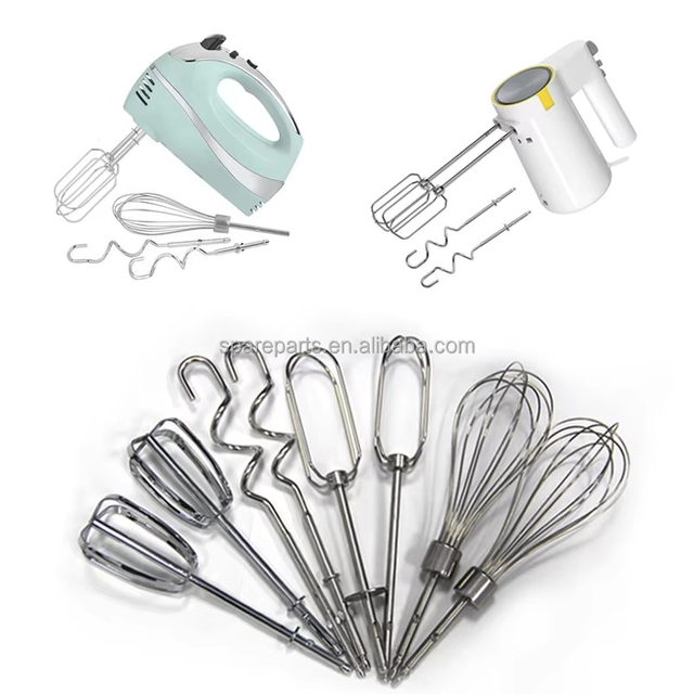 High Quality Stainless Steel Home Kitchen Manual Egg Beater for Mixing Egg Dough Hook for Mixing Dough Electric Blender Part