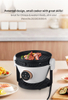 New 3-in-1 Multifunctional Air Fryer Household Electric Air Fryer 3L Glass Visible Digital Smart Air Fryers With Grill Pan