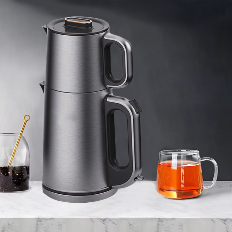 2.0L Smart Kitchen Electric Kettle Samovar Electric Tea Pot Machine With Temperature Control Tray Set