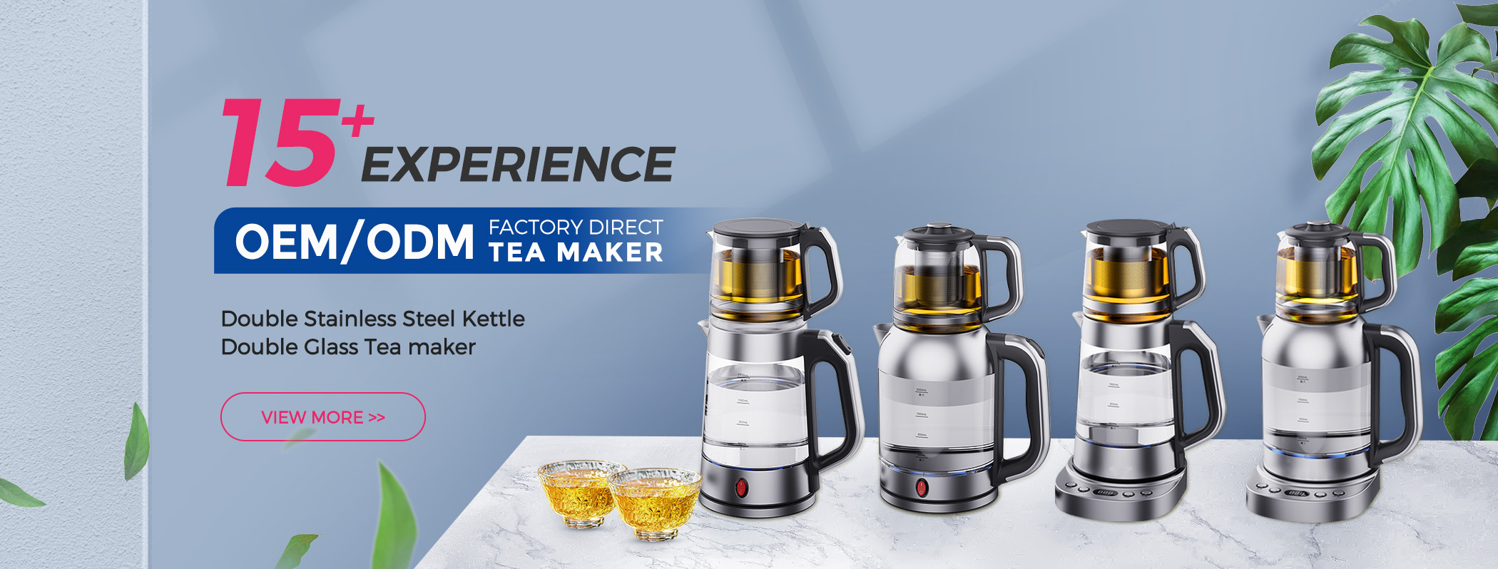 Banner of Zhongshan Yuekon Electrical Appliances Co., Limited showcasing their professional production line, fashion design multifunctional kitchen home appliances, and their role as a solution provider and manufacturer with a professional R&D team.
