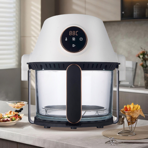 New 3-in-1 Multifunctional Air Fryer Household Electric Air Fryer 3L Glass Visible Digital Smart Air Fryers With Grill Pan