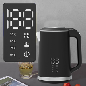 1.5L Stainless Steel Jug Double Layer Kettle Temperature Control Smart Digital Electric Tea Kettle
