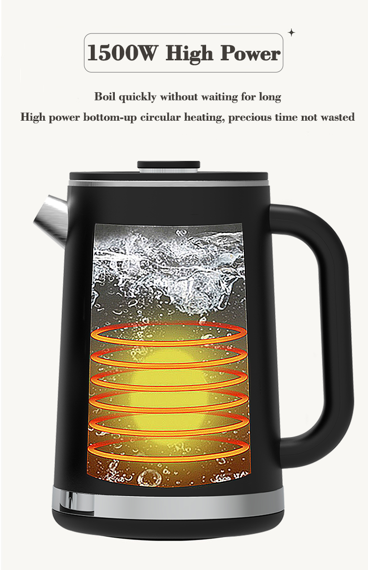 2 In1 Double Layer Tea Maker Coffee Glass Tea Maker Cordless Kettles Double Wall Digital Kettle With Temperature Control