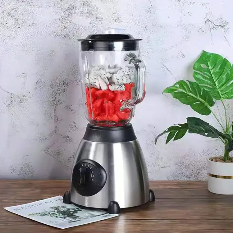 High End Home Electrical Food Processor Cooking Machine Juicer Blender 4 Leaf Strong Blade Stainless Steel Food Blender