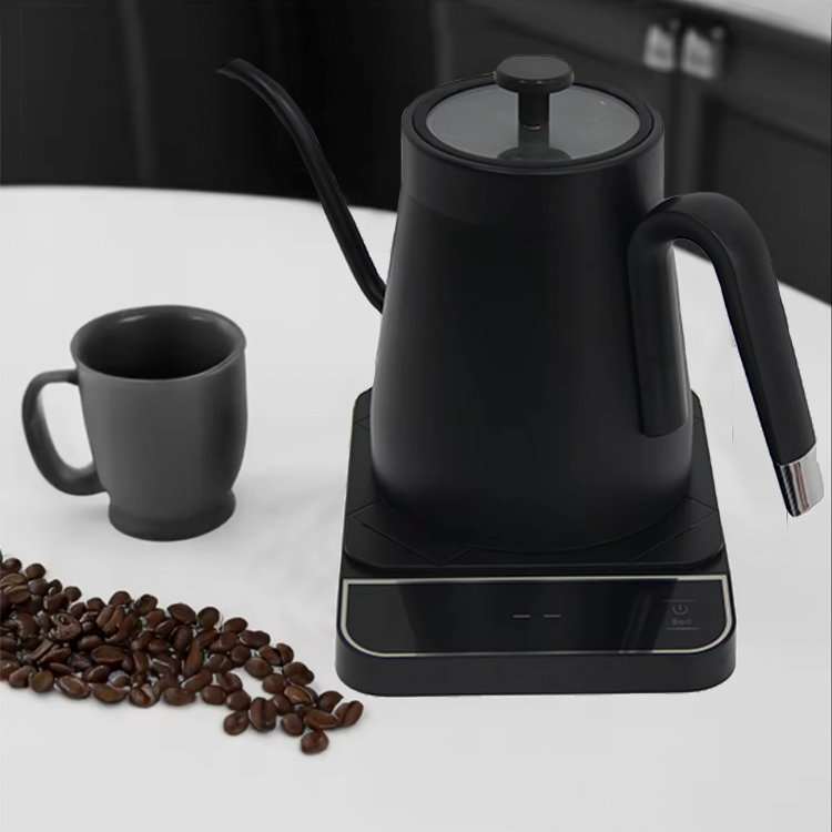 1350W Black Digital Smart Electric Pour Over Coffee Kettle Coffee Tea Temperature Control Gooseneck Electric Kettle
