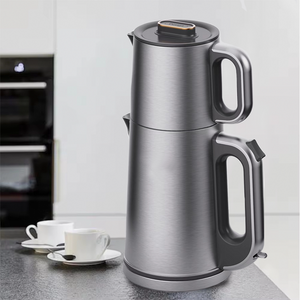 Double Layer Stainless Steel Water Kettle Electric Teapot with Adjustable Temperature Control Boil-Dry Protection Pot