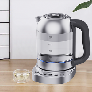 2.0l Cordless Jug Electric High Borosilicate Glass Kettle With Digital Control On 360 Rorate Base Smart Glass Electric Kettle