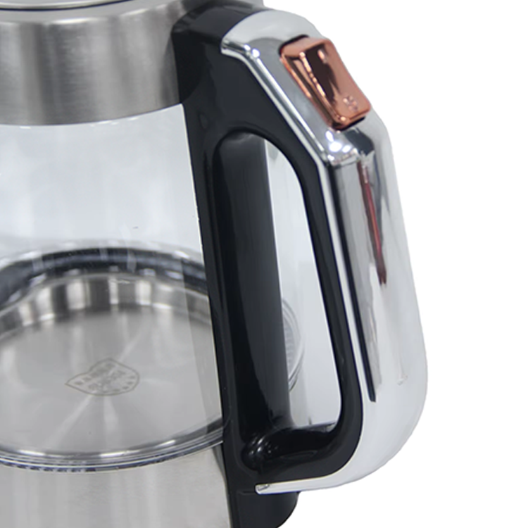 New Design 1.7L Large Capacity Electric Kettle Kitchen Appliances Automatic Tea Maker Keep Warm Glass Kettle 