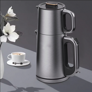 High Quality Stainless Steel Electric Kettle Turkish Tea Maker With Handle Touch Screen Control Electric Samovar Tea Makers Set