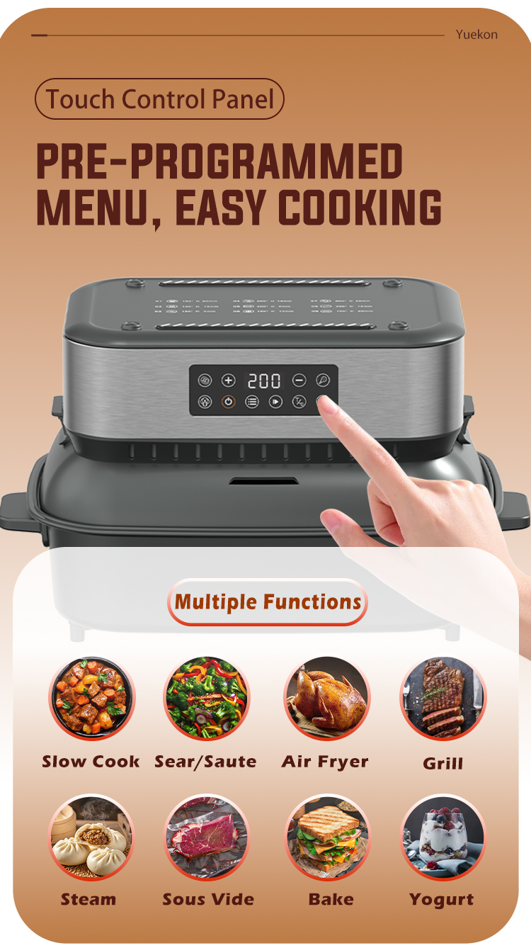 Home Kitchen Appliances Air Flyer Fryer Electric Digital Dual Air Fryer Familiales Air Fryer Commercial for Restaurants