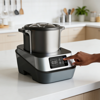 Commercial Stainless Steel 1000W Fufu Making Machine 6L Large Capacity Swallow Maker for Perfect Fufu Pounded Yam Semovita Wheat