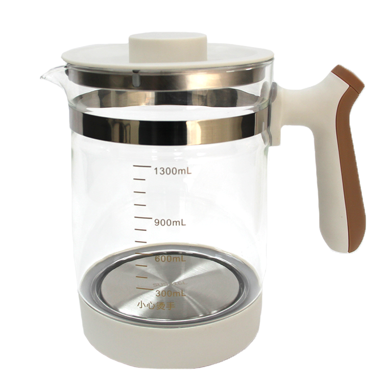 High Quality 1.3l Hot Tea Kettle Thermostat Modulator Formula Milk Warmer Glass Electric Kettle