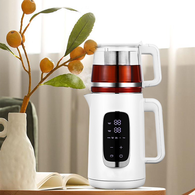 1800W Fast Water Boiler Kitchen Appliance Cordless Kettle Two Layers Glass Kettle Electric Tea Pot