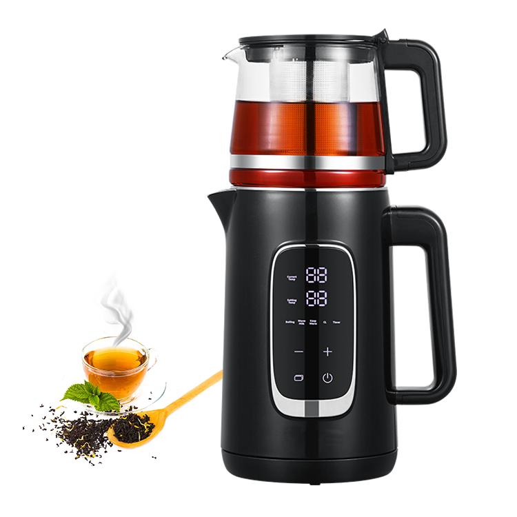 Hot Sale 2.6l 2 In 1Electric Teapots Digital Kettle Turkish Tray Set With Temperature Control