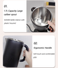 New Design Cordless Samavar Turkish Tea Maker Digital Touch Screen Control Temperature Keep Warm Kettle with Handle
