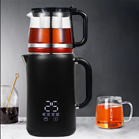 High Quality Electric Russian Samovar Hervidor De Agua Electrico 2 In 1 Water Kettle Teapot Kettle Set For Home Kitchen