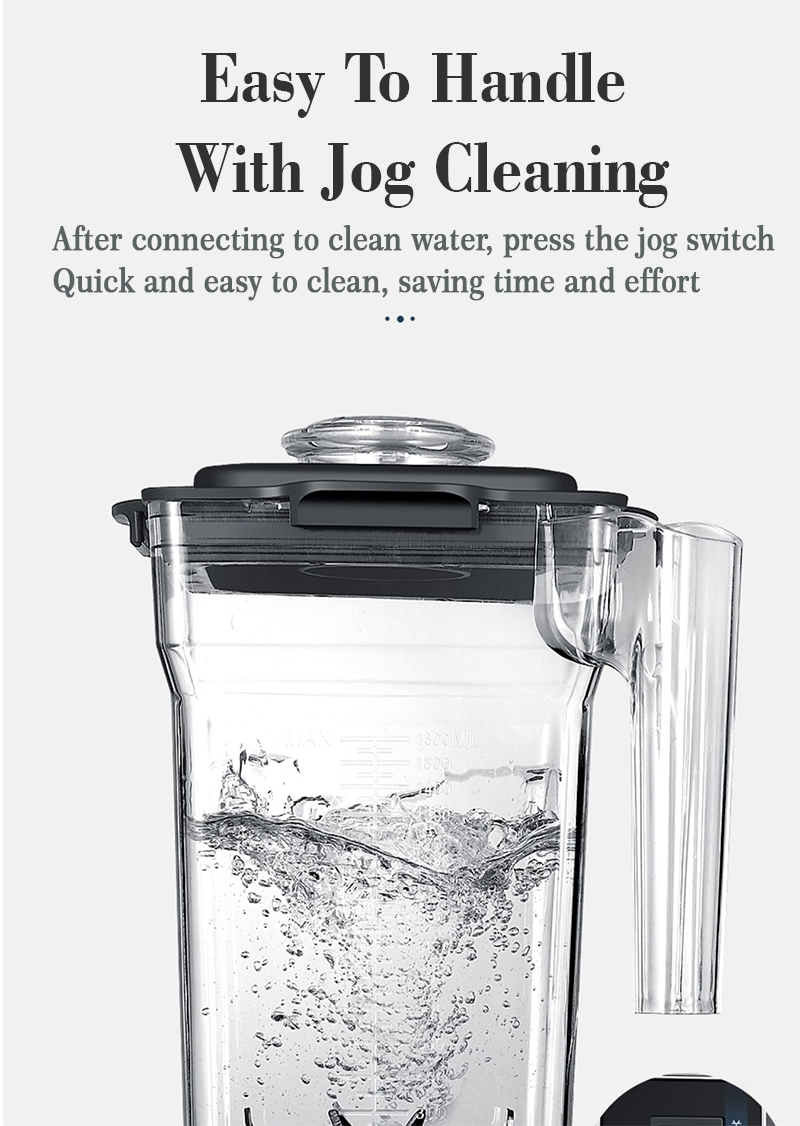 1800W Big Powerful Food Processor Industrial Multifuncional High Speed Fruit Smoothie Home Kitchen Electric Food Processor Mixer