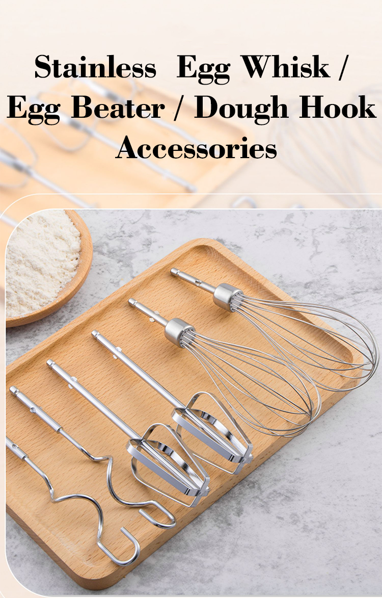 Stainless Egg Whisk /Egg Beater/Dough Hook Accessories