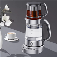 2 In 1 Tea Pot And Kettle Set Electric Tea Maker Glass Electric Kettle Glass Teapot Set 