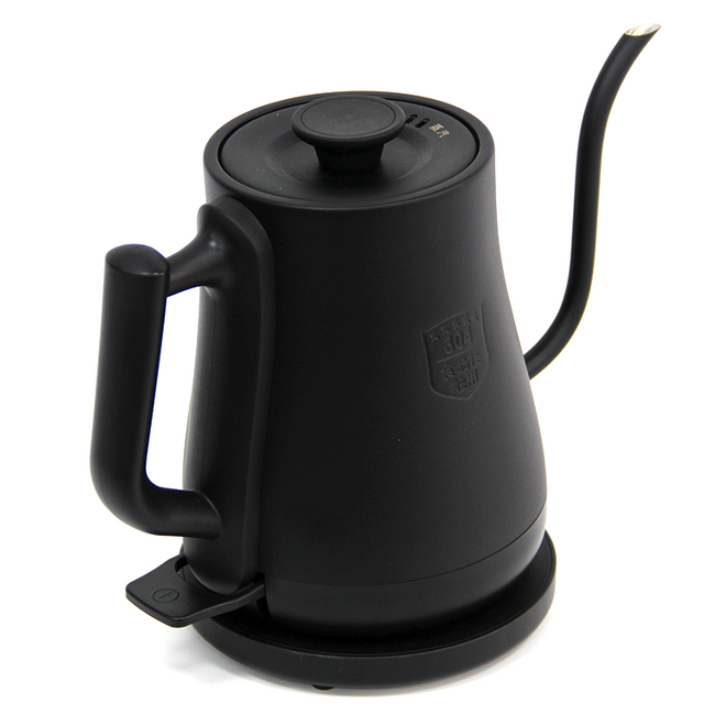 Black Hot Water Cordless Kettle 1.0l Gooseneck Electric Kettle Comfortable Hand Grip With Pour Over Kettle Drip Electronic Kettle For Home