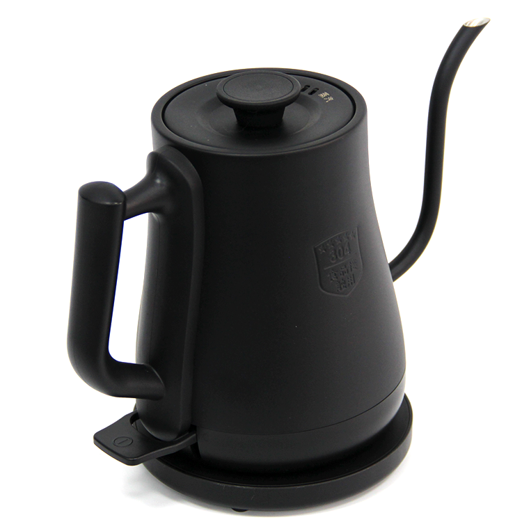 Morden Style 1500W Fast Boiling Gooseneck Coffee Kettle 1.0l Matte Black TeaPot Pour Over Coffee Makers For Home Drip Coffee