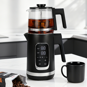 Smart Home Kitchen Appliance Electric Boiling Pot Digital Control 1.5+1.1L Dual Kettle Tea Maker Cordless Kettle With Tea Pot