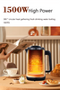 Digital 2.6l Turkish Samovar Kettle Electric Tea Maker Set Double Wall Electric Kettle With Keep Warm Temperature Control Tea Milk Coffee 
