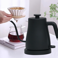 Smart Coffee Gooseneck Heater Coffee Drip Kettle Black Coffee Temperature Controlled Gooseneck Electric Coffee Kettle White