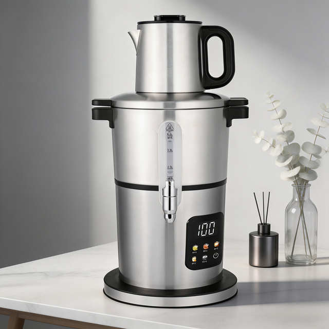 Kitchen Home Appliances 5.0L Auto Turkish Tea Maker Detachable Steel Samovar With Water Level Scale