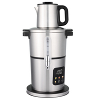 High Quality 4.0L+1.0LStainless Steel Tea Maker Water Boiler Automatic Digital Base Electric Kettle and Teapot