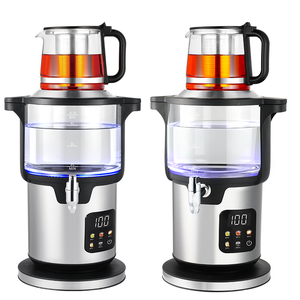 SKD CKD Household Digital 2000W Cordless Electric Samovar Tea Maker High Borosilicate Glass Cool Touch Kettle with Filter 