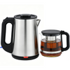  ﻿ Home Appliance 2.0L+1.0L Stainless Steel Electric Samovar Tea Maker 360 Degree Rotational Base Keep Warm Temperature Control Electric Kettle
