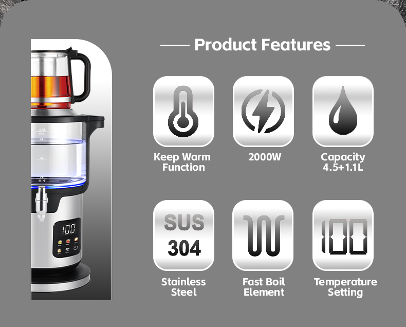 Cool Touch Kettle with Filter 