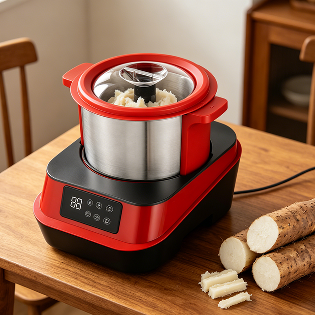 6L 1000W Fufu Maker Electric Swallow Maker Automatic Yam Pounder for African Kitchen Ugali Banku Fufu Making Machine