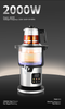 Electric Kettle Manufacturer Heating Element Make Tea 4.5L Big Capacity Electric Glass Samovar with LED Indicator