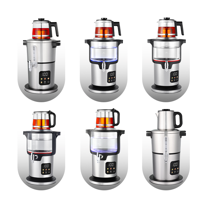 Electric Kettle Manufacturer Heating Element Make Tea 4.5L Big Capacity Electric Glass Samovar with LED Indicator