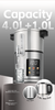 High Quality 4.0L+1.0LStainless Steel Tea Maker Water Boiler Automatic Digital Base Electric Kettle and Teapot